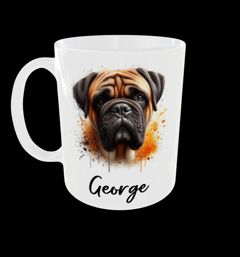 Personalised bullmastiff mug - bullmastiff,