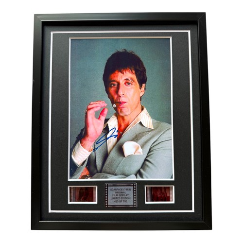 Scarface signed film cells - signed,