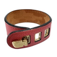 Valextra Leather Bracelet Pink