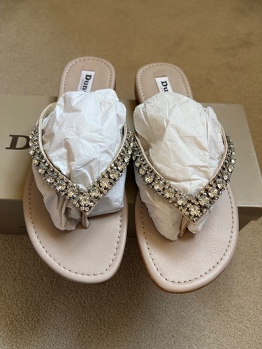 Dune diamante footbed sandal - dune,