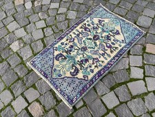 Turkish floor rug, Vintage