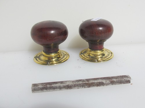 Victorian wooden door knobs - victorian,