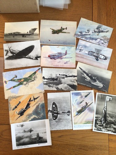 Vintage aviation postcards - vintage,