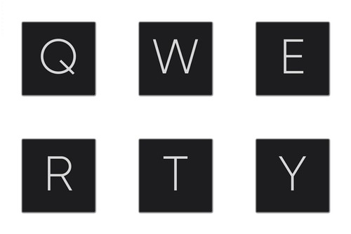 Individual keyboard keys for - individual,