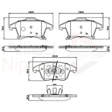 Brake Pads Set For Ford Mondeo