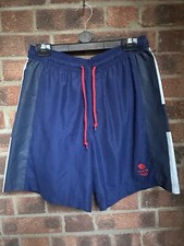 Team GB Blue White Lions Head Shorts Holiday Swimming Beach Size Medium