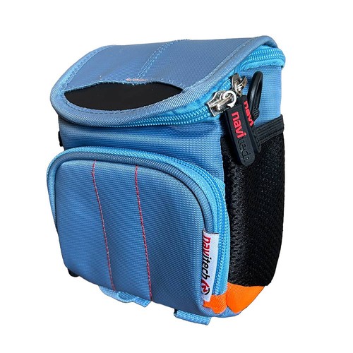Navitech blue camera - blue, shoulder
