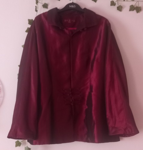 Burgundy very dark - very, silk