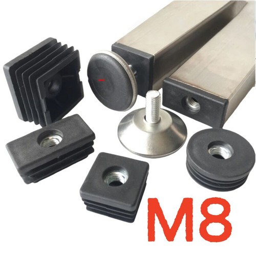 Square tube inserts - tube, end