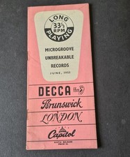 Decca Records. 1951 Catalogue