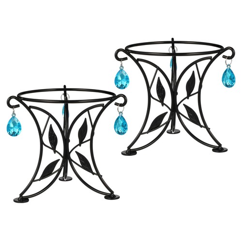2pcs metal gazing ball stand - metal,