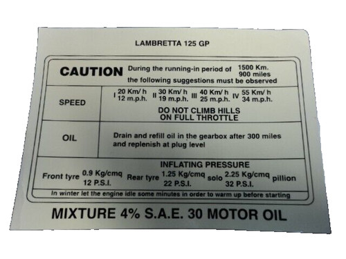 Lambretta running water - lambretta,