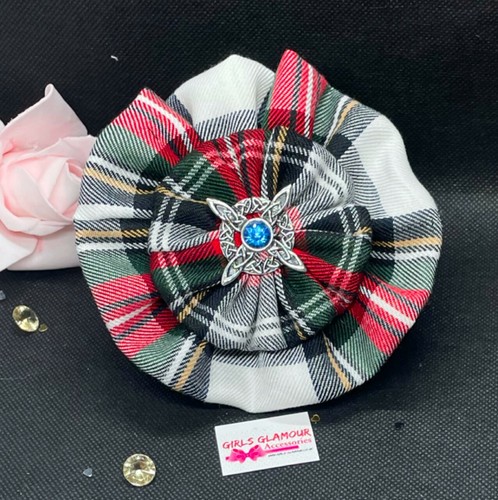 Modern dress tartan rosette - modern,