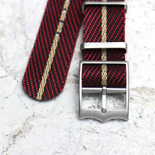 RED PREMIUM NYLON FABRIC WOVEN MILITARY G10 ZULU WATCH STRAP BAND TUDOR 20mm
