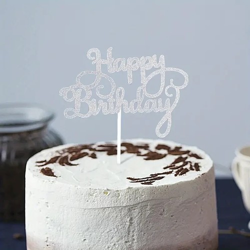 Happy birthday cake topper - birthday,