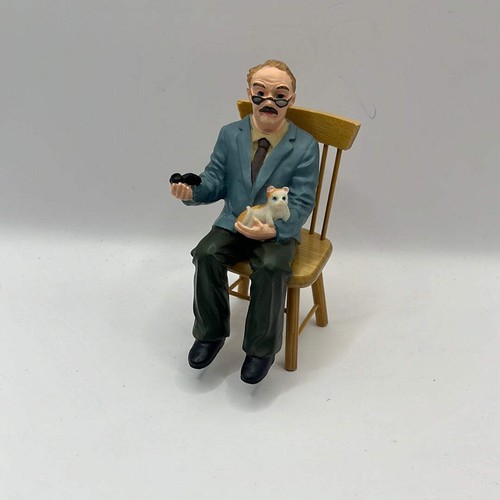 Dolls house seated grandpa - seated,