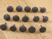 15 Clavos Nails Hand Forged Primitive Medieval Door Shutters 1" Hammered Black