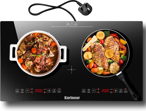 Karinear double ceramic hob - double,