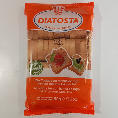 Diatosta mini toast with wheat - mini,