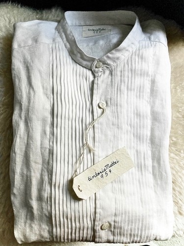 New 100 linen - linen, pintucked