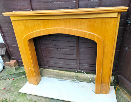 Wooden fireplace surround - wooden,