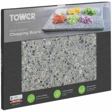 Large Grey Kitchen Granite Speckled Stone Chopping Cutting Board Worktop Saver
