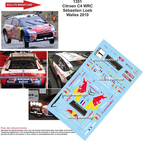 Decals ref 1351 citroen - 1/24,