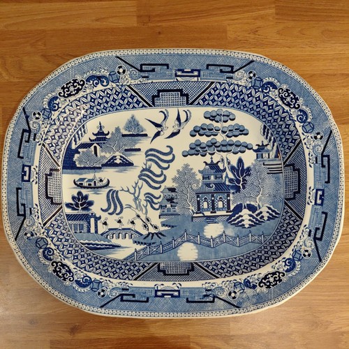 Large 1800s platter meat - large,