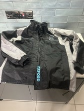 Oxford Bone Dry Black Grey Motorbike Waterproof Jacket
