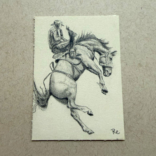 Aceo art card - original, pencil