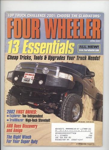 Four wheeler april 2001 - wheeler,