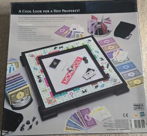 Monopoly onyx edition board - monopoly,