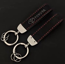 Toyota Keyring Black Suede