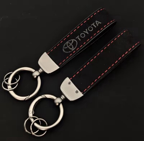 Toyo keyring black suede - black,