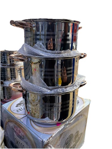 6pcs stainless steel - 6pcs, pot