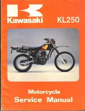 KAWASAKI KL250 A3,A4,A5,B1,C1 1980-1983 ORIGINAL FACTORY WORKSHOP MANUAL