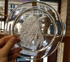 1973 Lalique Crystal 'Jayling' Collectible Plate   LJ18
