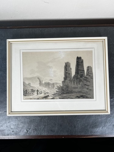 Vintage watercolour landscape - vintage,