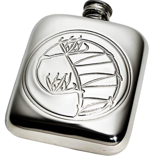 4oz pewter flask archibald - 4oz,