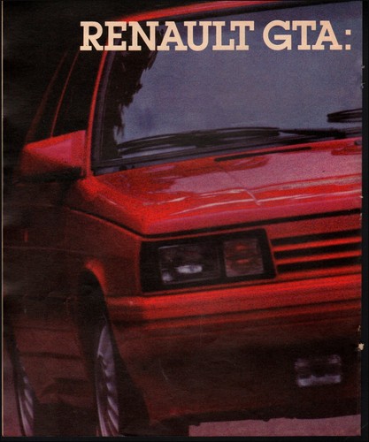 1987 vintage renault gta - vintage,