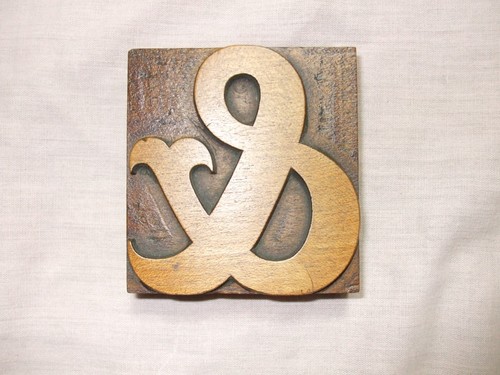 Wooden letterpress poster - wooden,