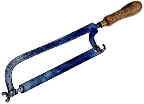 Hand forged butchers meat saw - forged,