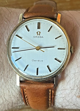 Vintage Omega Solid 9ct Gold Geneve, Manual Wind, Hallmarked ~ 1970