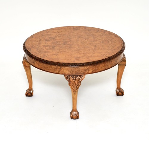Antique burr walnut coffee - walnut,