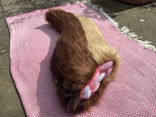 Fursuit canine tail brown - fursuit,