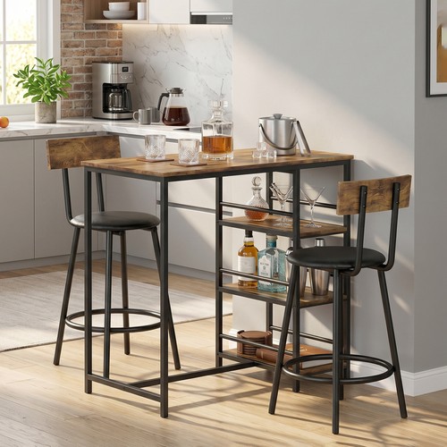Space saving bar table - and, pu