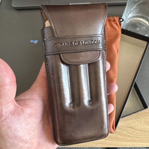 Real leather hand - leather,, cigar