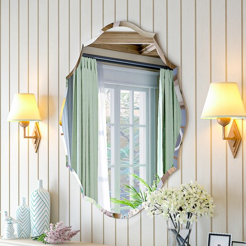 Irregular decor wall mirror - decor,