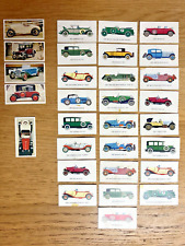 Mobil Vintage Cars Collectors Cards and Craven Black Cat Filter Cigarette Cards