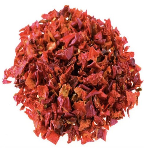Dried bell red peppers chop - dried,